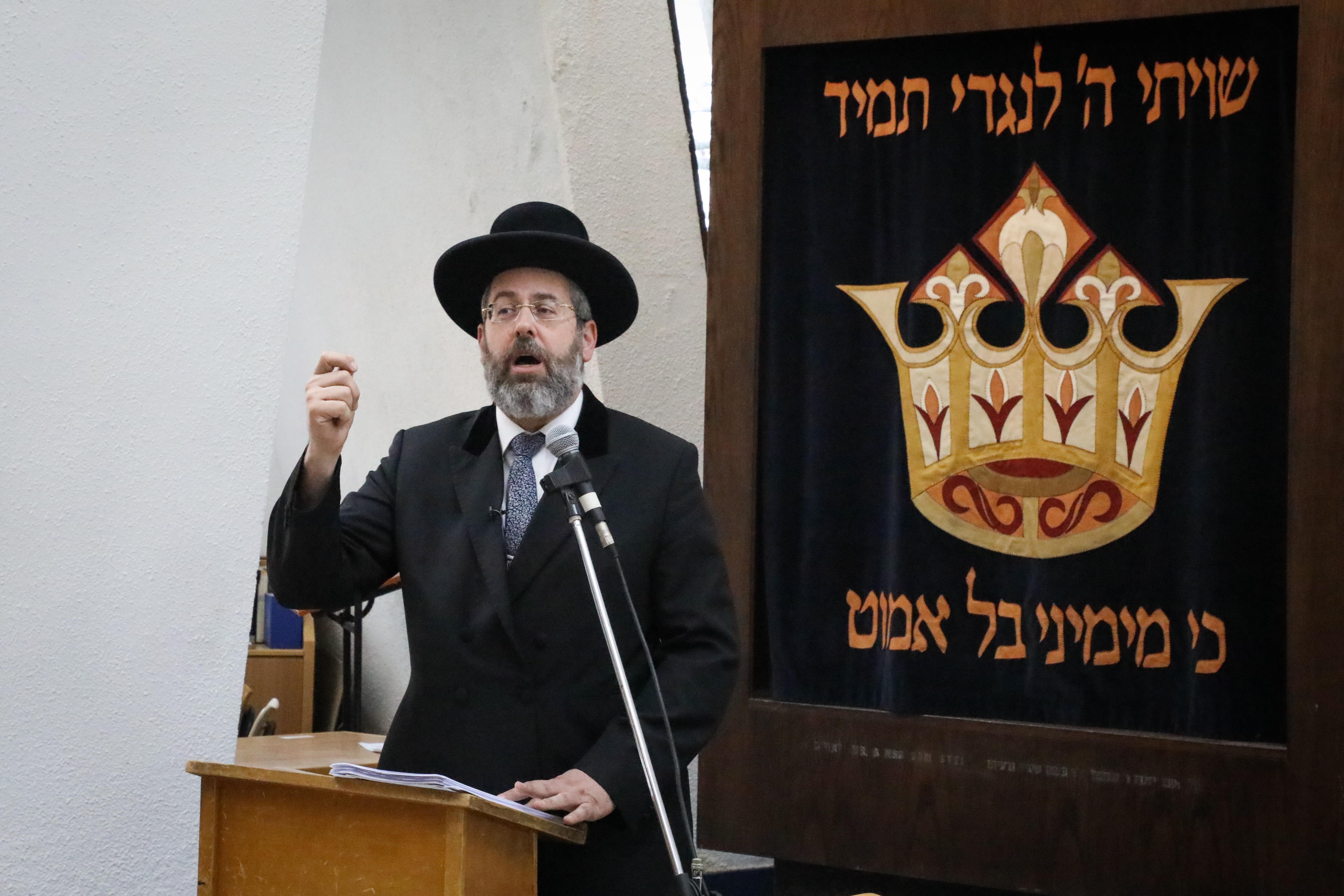 Chief Ashkenazi Rabbi David Lau. Flash90