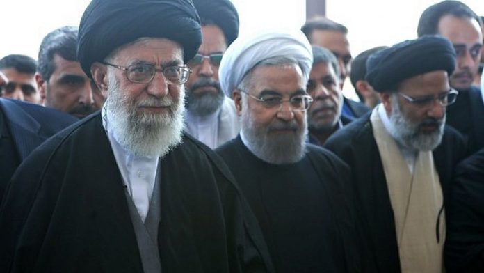Supreme Leader of Iran Ayatollah Ali Khamenei (left) with President Hassan Rouhani (Photo Credit: Wikimedia Commons)