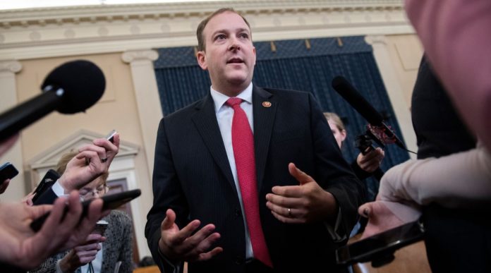 Rep. Lee Zeldin introduced a measure that would would add language to 1970s-era anti-boycott laws that targeted the Arab League boycott of Israel. (Tom Williams/CQ-Roll Call, Inc via Getty Images)