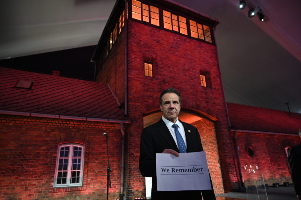January 27, 2020- Oswiecim, Poland- Governor Andrew Cuomo attends Official Commemoration of 75TH Anniversary of Liberation of Nazi Concentration and Extermination Camp Auschwitz–Birkenau in Poland.