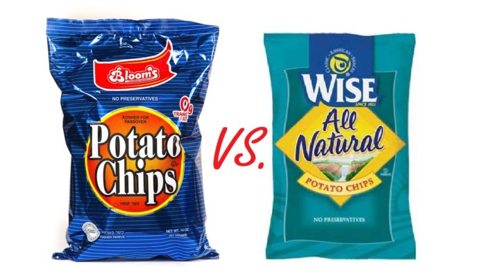 Chareidi Potato Chips Versus Regular Chips 1