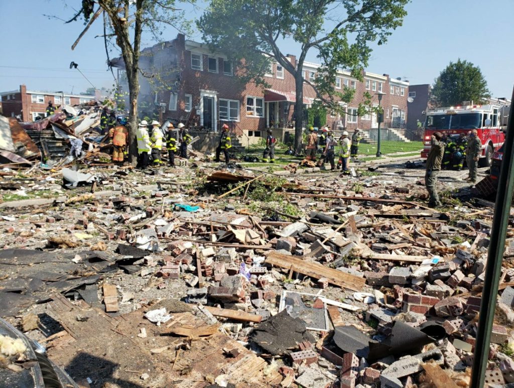 Explosion Levels Baltimore Homes; 1 Dead, 1 Trapped 3