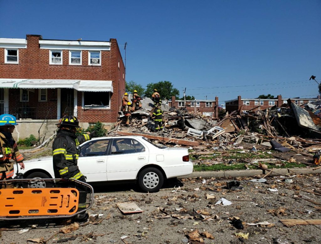 Explosion Levels Baltimore Homes; 1 Dead, 1 Trapped 2