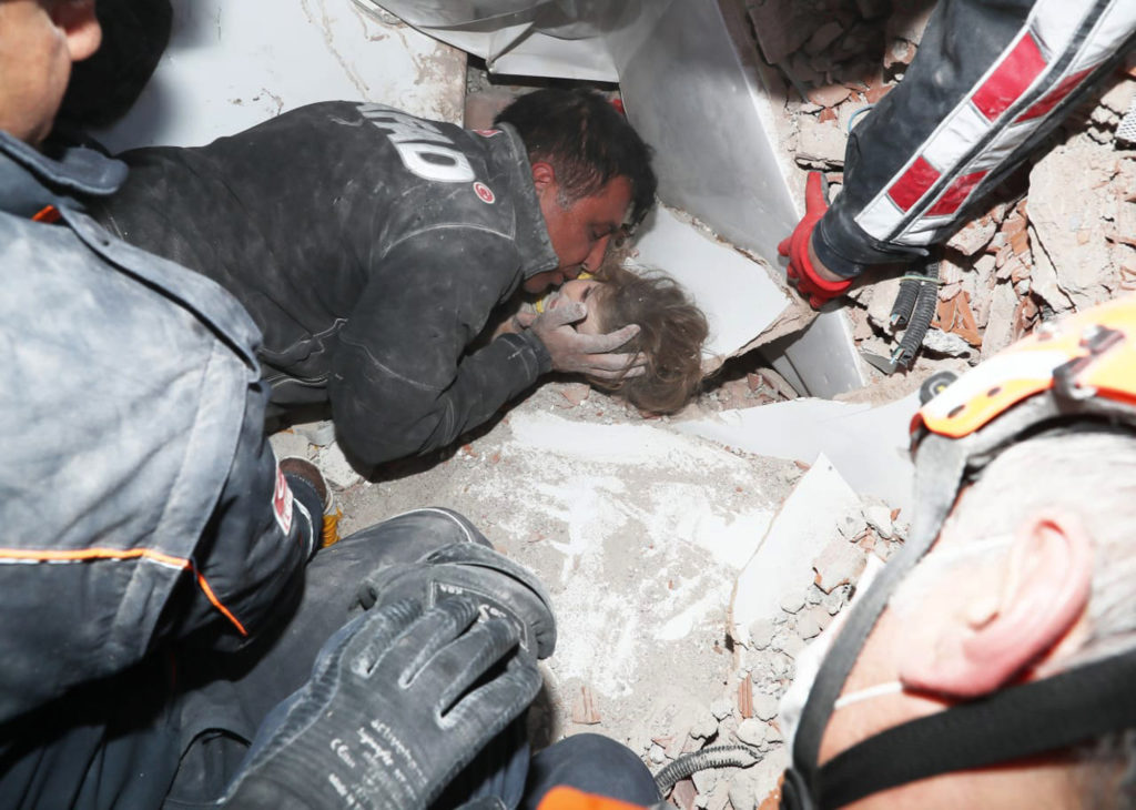 Watch: Turkish Rescuers Pull Girl From Rubble Four Days After Quake 2
